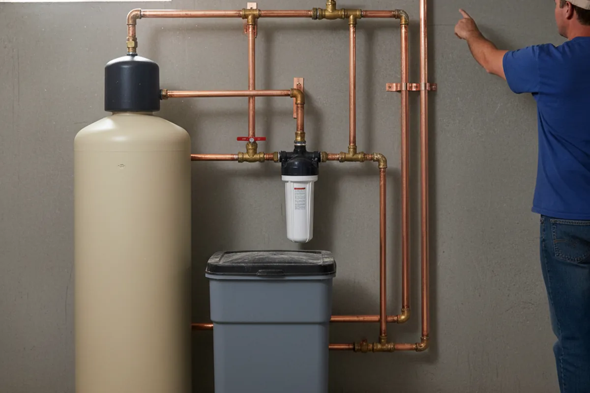 Whole-house water treatment system installed in Iron Station